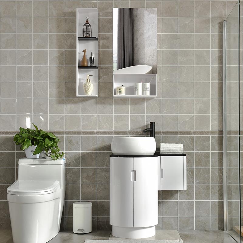 小户型浴室柜小卫浴柜洗面盆落地式挂墙式洗漱台洗手台洗手盆镜柜