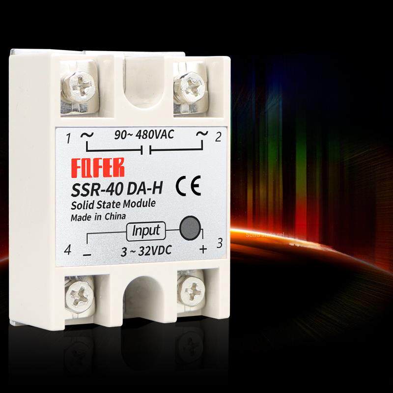 单相固态继电器 SSR-40DA-H 40A 直流控制交流 耐高压SSR-25DA-H