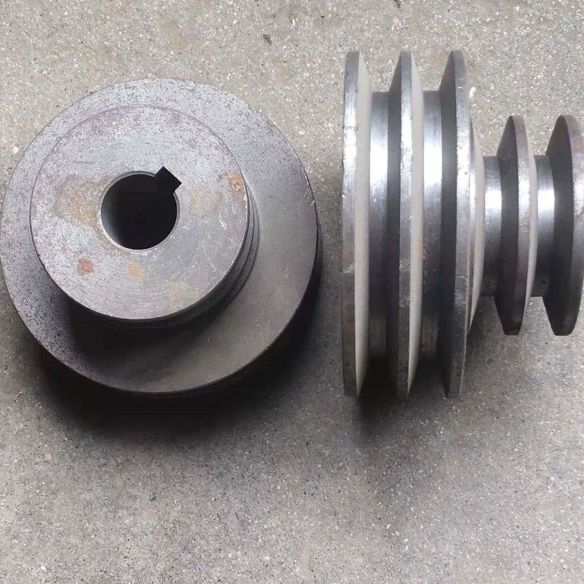 皮带轮大全连体变径四槽A型粉碎机大小一体皮带轮