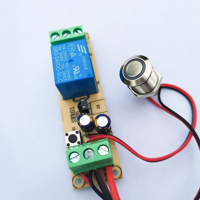 开关触发延迟自动停止继电器模块5V12V24V周期定时控制Ne555