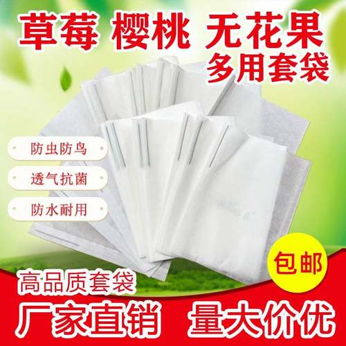樱桃专用套袋草莓无花果套袋防鸟防虫病害防雨水育果袋车厘子蜡袋