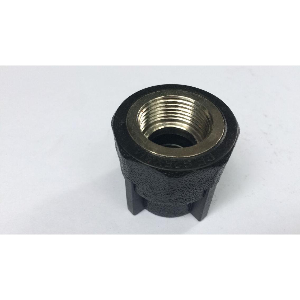 PE内丝直接 黑色热熔内牙接头20 25 32 4分6分1寸饮自来水管配件