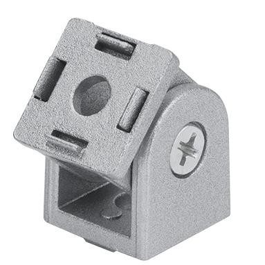 活动铰链2020/3030/4040欧标工业铝型材配件锌合金任意角度连接件