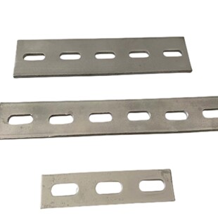 热镀锌扁钢条冲孔扁铁条镀锌接地扁铁40*4冲孔铁片开孔连接铁片