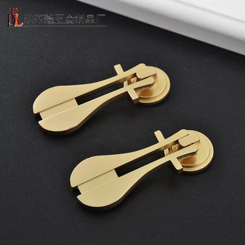 需定制新中式琵琶拉手实木家具抽屉柜门拉手现代简约仿古床头柜书