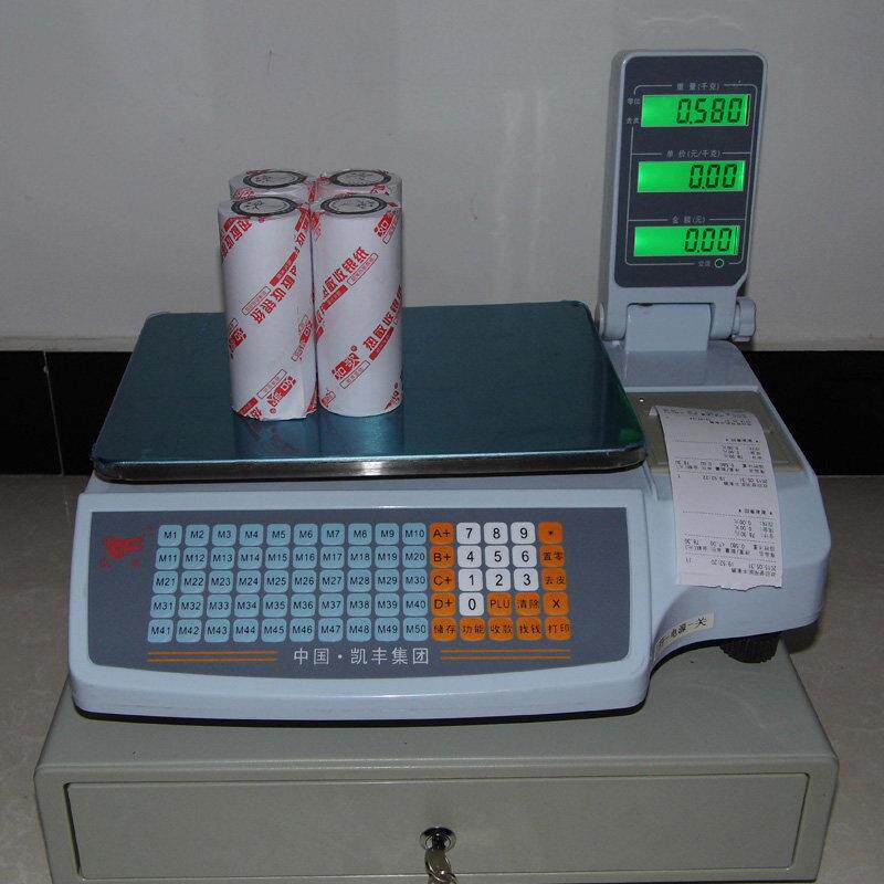 凯丰收银打印一体机超市称重条码计价电子秤30kg标签称小票