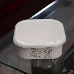 搪瓷保鲜盒 加厚方型搪瓷碗 家用零食保鲜碗 塑料盖密封盒