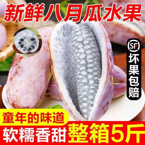 顺丰现货八月瓜新鲜当季时令水果整箱5斤八月炸预知子野香蕉8月瓜