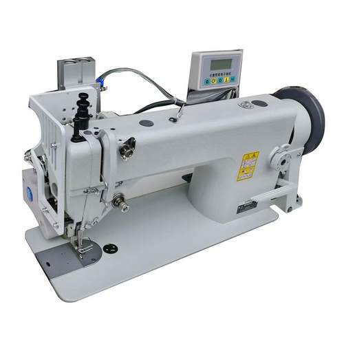 长臂机双针车同步车缝纫机气动模板电子拖轮智能化服装工厂