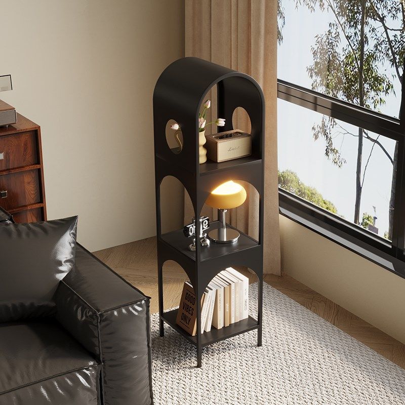 法式轻奢高级感创意落地书架铁艺置物架中古风家用客厅收纳展示架,住宅家具,书架,淘宝优惠券,粉丝福利购,淘宝优惠卷