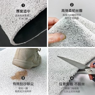 入户门丝圈地垫龙年卡通可爱门垫家用门口耐脏免洗地毯可裁剪脚垫