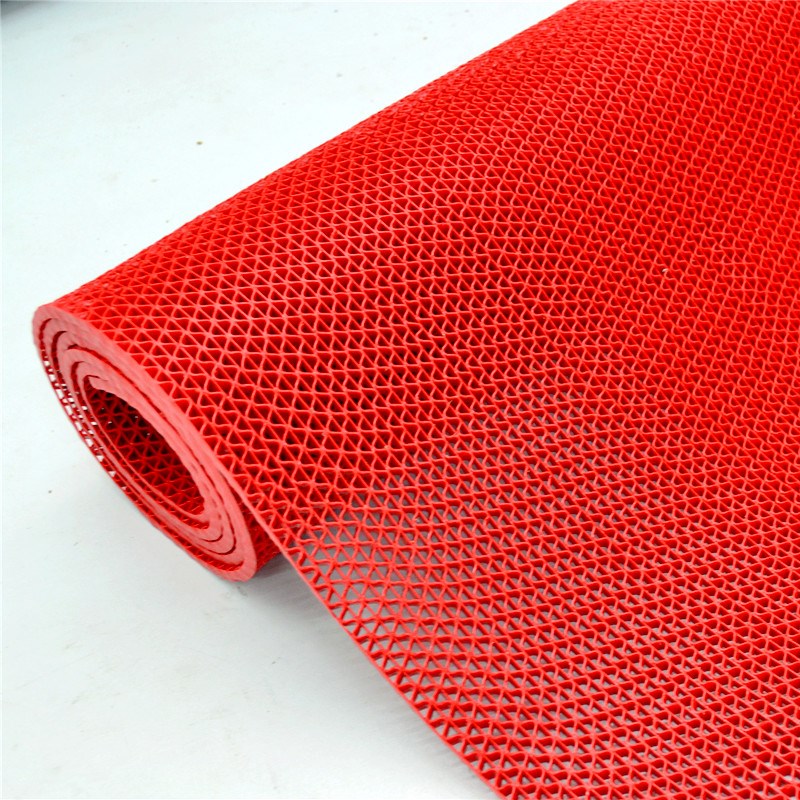 PVC防滑垫塑料红地毯卫生间厕所门垫S大面积浴室防水厨房防滑地垫