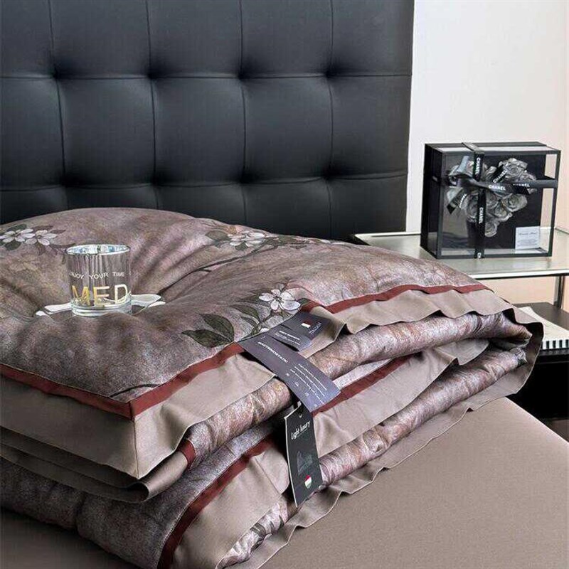 罗列春秋被丨大鹅双人大豆被子法式复古轻奢天丝棉被芯可机洗水洗