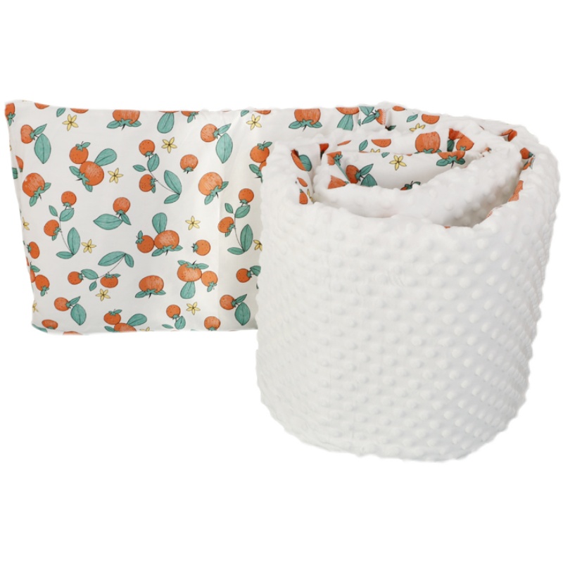 婴儿床围儿童拼接床上用品软包一片式豆豆绒防撞围栏挡布防摔