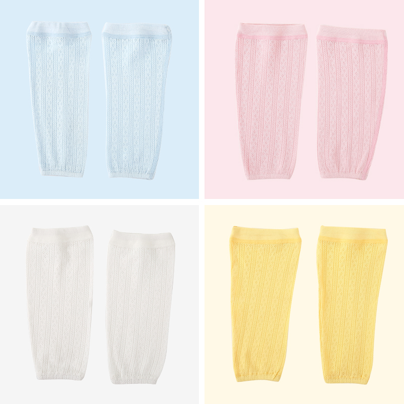 宝宝睡觉脚套夏季薄款婴儿护膝盖护腿套袖长筒空调房防蚊袜套