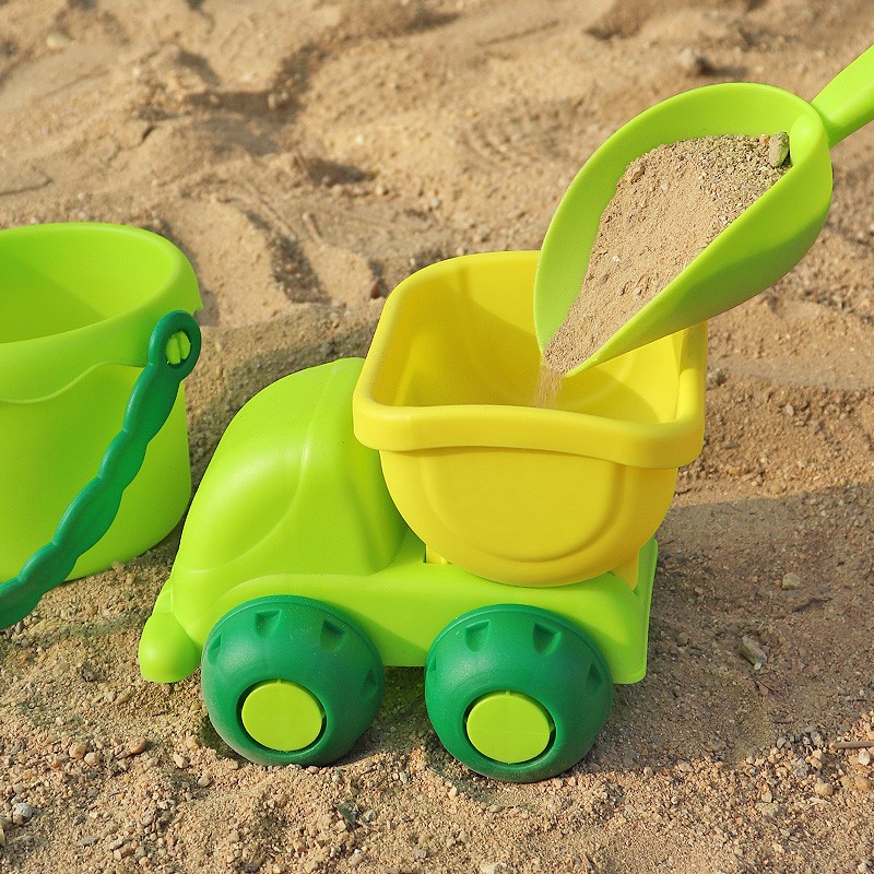 儿童沙滩玩具套装小水桶宝宝挖沙工具铲子小耙子洗澡戏水软胶水壶