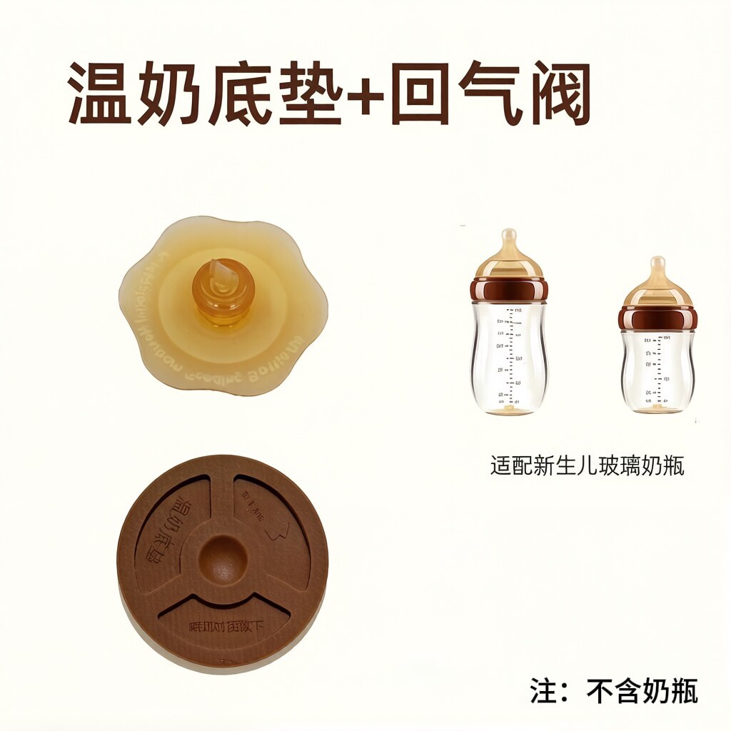 适配世喜玻璃奶瓶温奶底垫底座回气阀防漏塞气孔塞配件