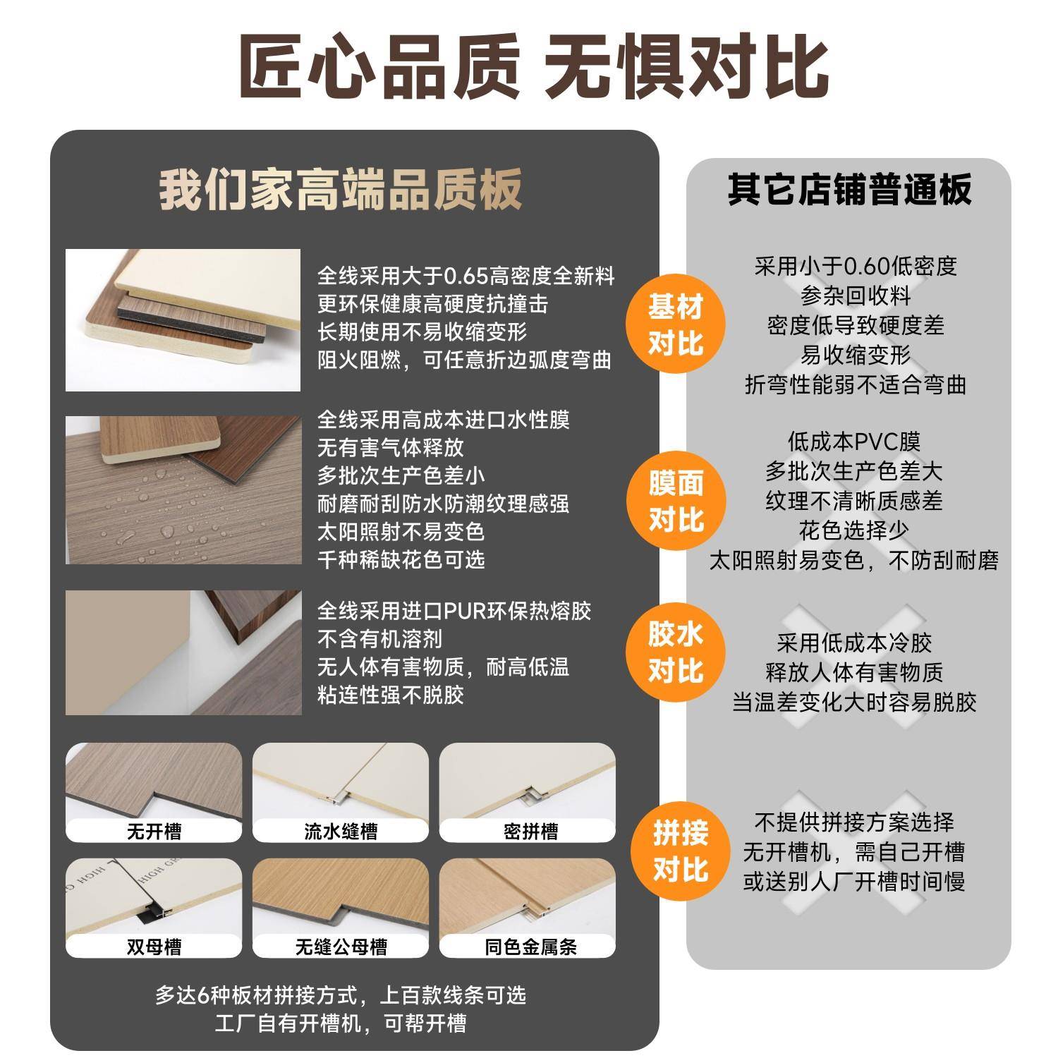 木饰面碳晶板护墙板集成板竹木纤维室内电视背景墙装饰金属镜面板