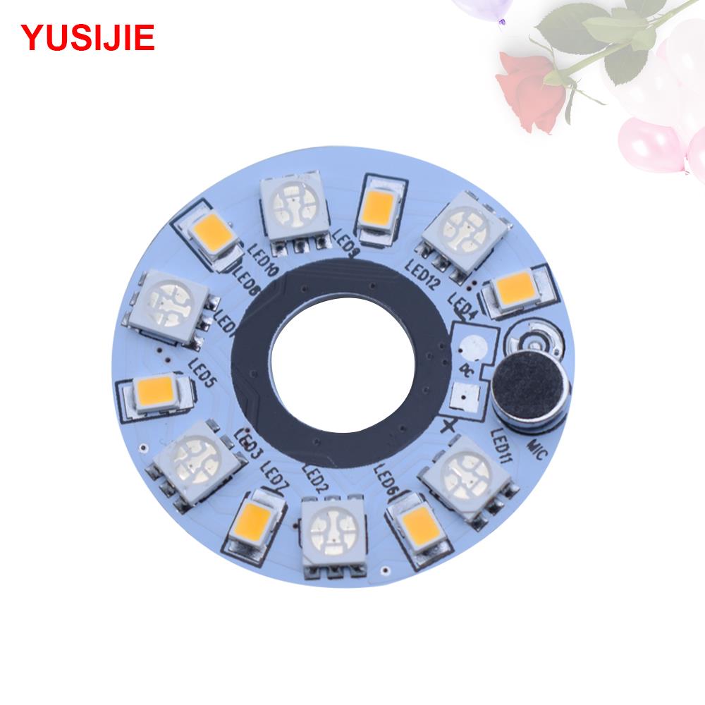 YUSIJIE-427简易智能语音识别LED小灯手机APP控制RGB变色手办模块