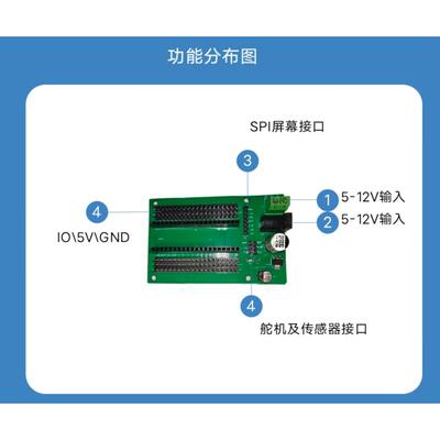 stm32 扩展板 舵机驱动板 支持 stm32f103c6t6 stm32f103c8t6