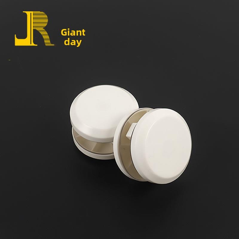 巨日 玻璃夹玻璃托 圆形塑料玻璃茶几玻璃连接件 家具五金配件