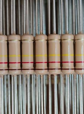 2W碳膜高品质全铜脚四环电阻1R2.2R33R220R470R1K10K150K200K510K