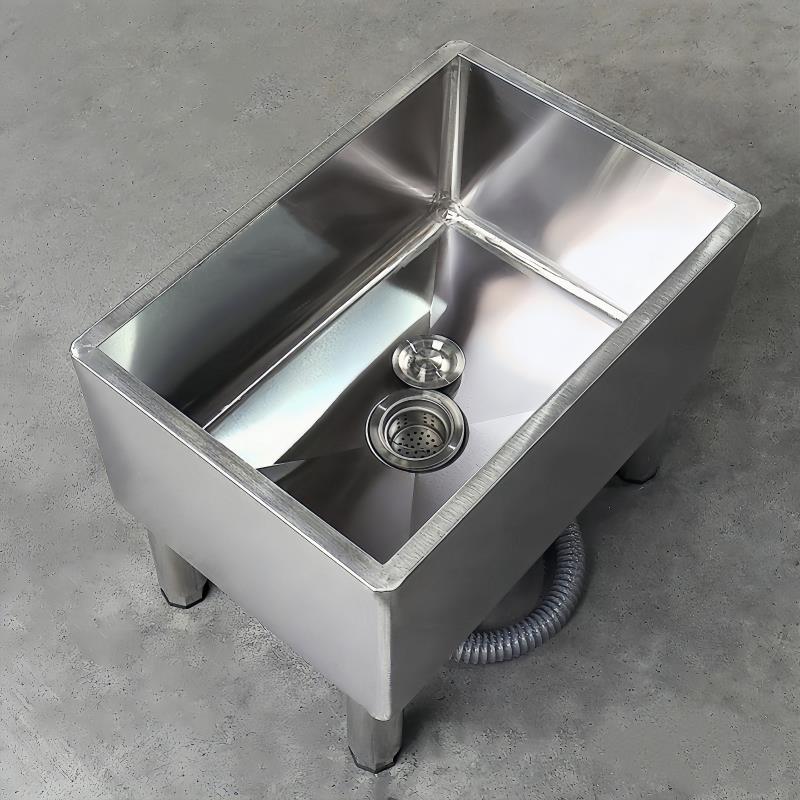 304不锈钢拖把池长方形洗拖布池水槽阳台家用水池室外 商用墩布池