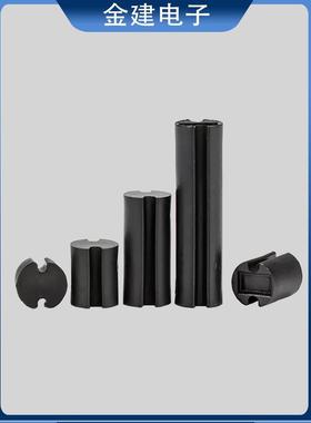 Φ4X2/3/4-24Mm Led黑色双槽间隔柱二次管灯柱尼龙黑色双坑灯柱