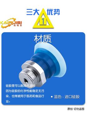 ZP3P-20/25/35/50PTSF机械手真空吸盘吸嘴工业配件 固定牙M10/M14