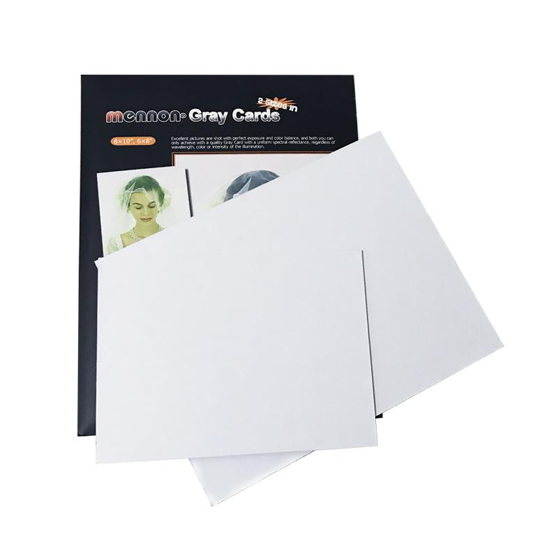 mennon美侬18度灰卡灰板手动白平衡大号摄影白平衡测试校正卡工具