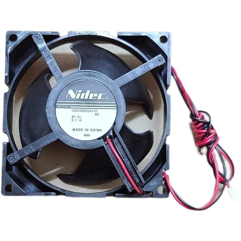 NIDEC U92C08MS2A3-51 8V 0.11A冰箱冷藏冷冻散热风扇9.2CM