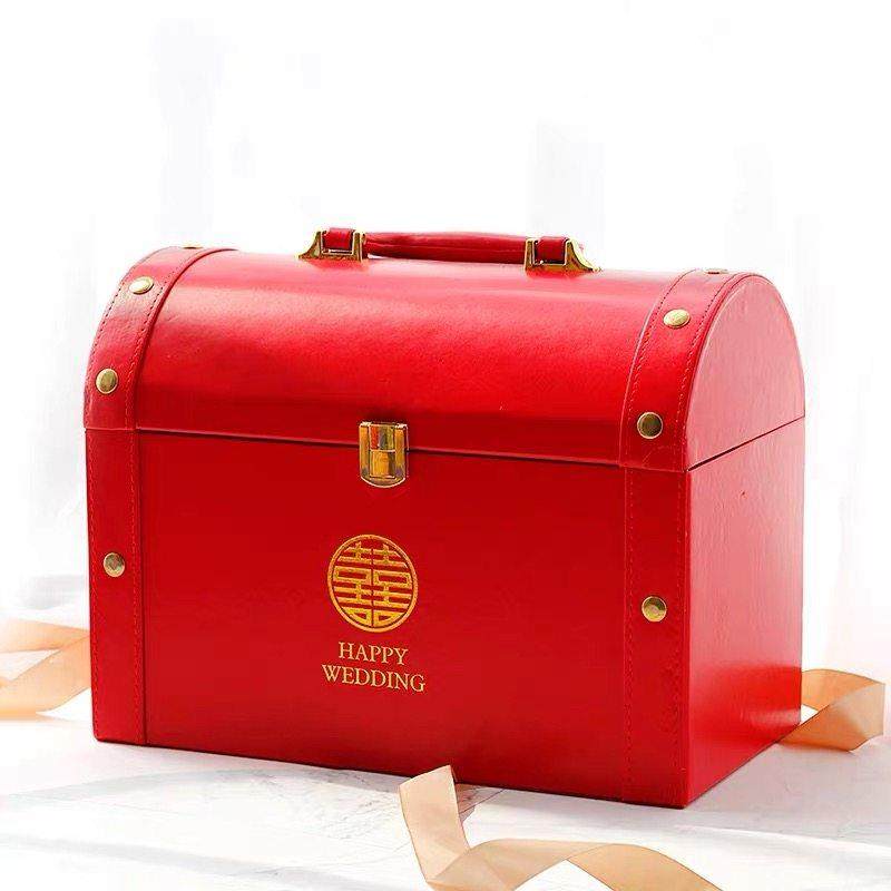 彩礼钱盒子订婚礼金盒聘礼高档礼箱提亲聘金陪嫁手提箱结婚用品