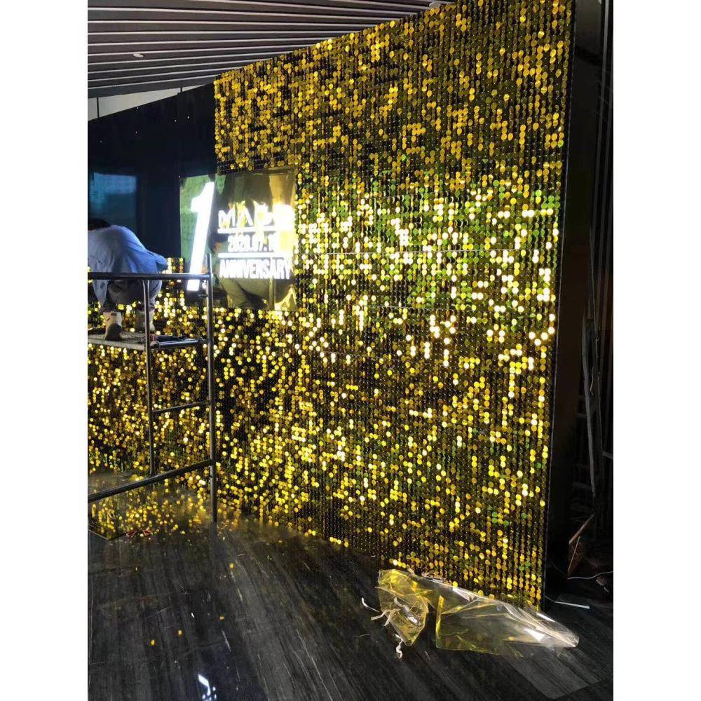 风动板风动扣板亮片婚礼庆气球派对生日舞台背景墙广告门头招牌匾