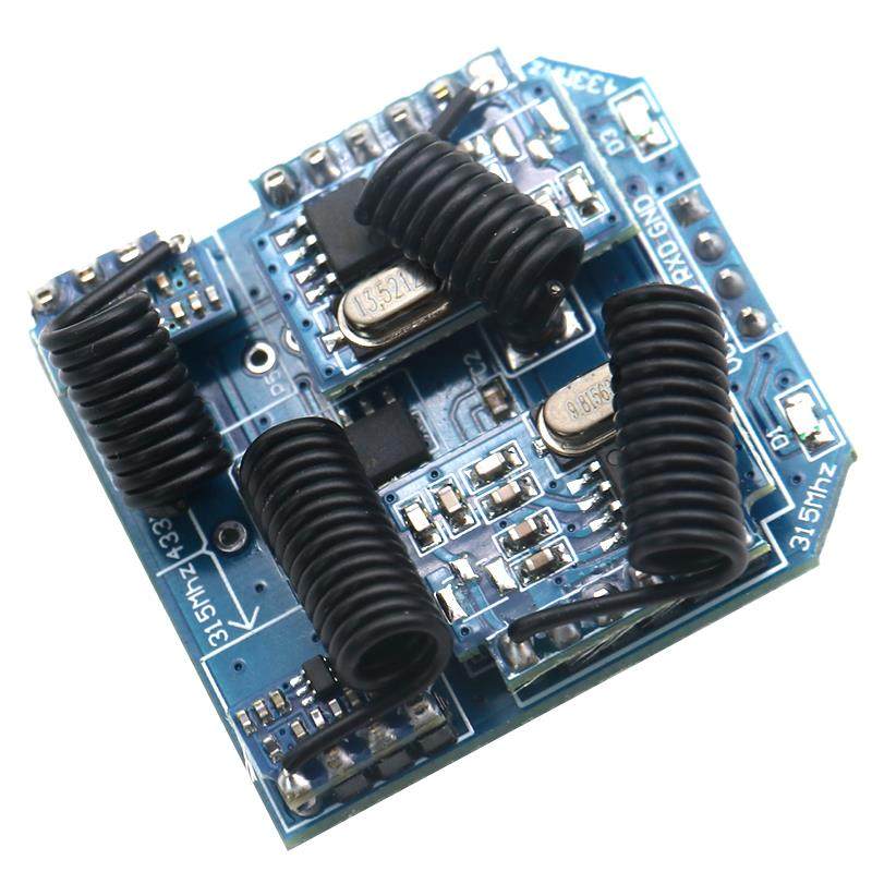 双频射频编解码模块 315/433 无线 线遥控开 关控制 单晶片串口 R