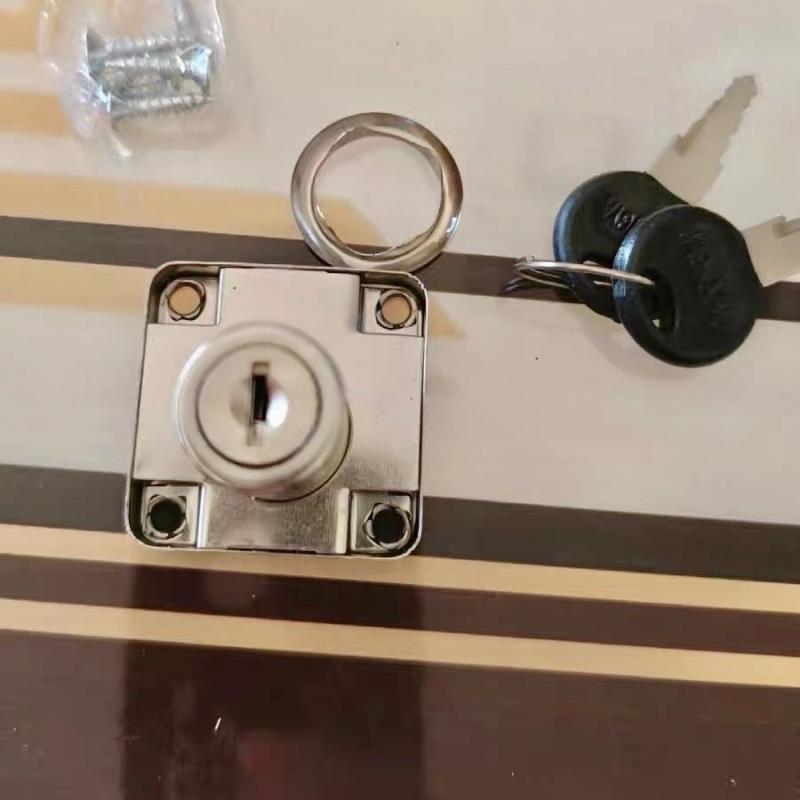 抽屉锁文件柜锁柜子锁家用家具柜门锁暗装柜台锁柜门通用平头锁