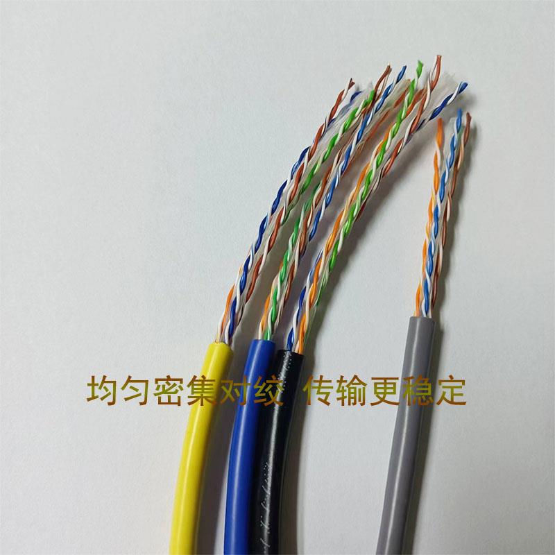 六类千兆网络跳线机制路由器光猫大屏工程机房家用成品网线1米2米