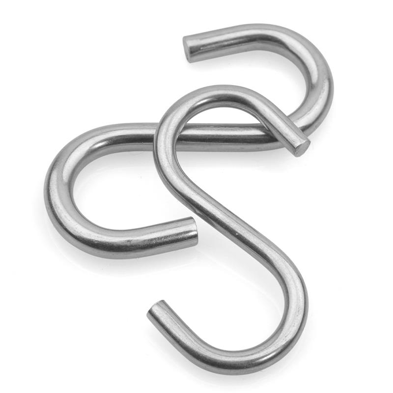 304不锈钢S型挂钩壁挂浴室厨房S形挂钩柜门门后S钩s勾小钩子