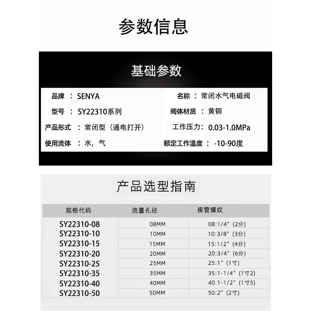 6213-04 4分宝德型电磁阀水阀气阀油阀SY22310-15AC220V2分4分1寸