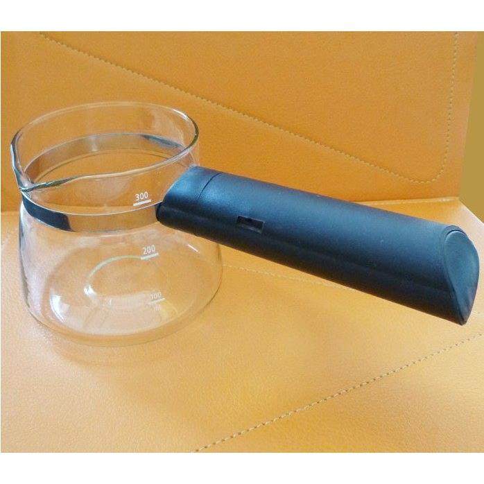 意式蒸汽压力咖啡机玻璃杯 咖啡壶 耐高温玻璃杯 通用型 无盖