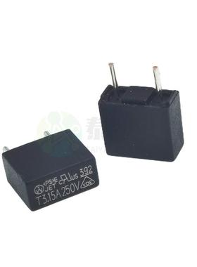 MST392方形电源保险丝黑色250V T250/500mA0.123456.381015A20A安