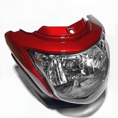 适用豪爵摩托车喜冠HJ125-2H大灯总成150-2C/2E/2D导流罩头罩玻璃