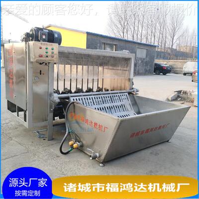 抛整只带皮 猪毛设备伤不皮层的母猪 打毛机液压式FHD100猪脱毛机