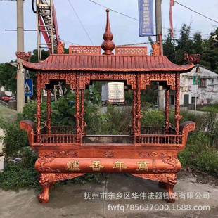 厂家大型铁香炉八龙柱铁香炉铸铁香炉寺庙祠堂大香炉供应