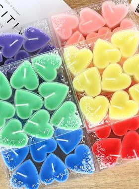 PVC 9-Piece Heart Candle Xmas Valentine's Proposal Prop