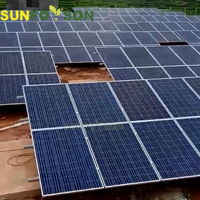 光伏发电站地面支架铝合金/碳钢太阳能组件安装支架系统