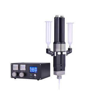 全自动螺杆点胶阀厂家伺服电机螺旋锡膏焊膏颗粒物膏体控制阀