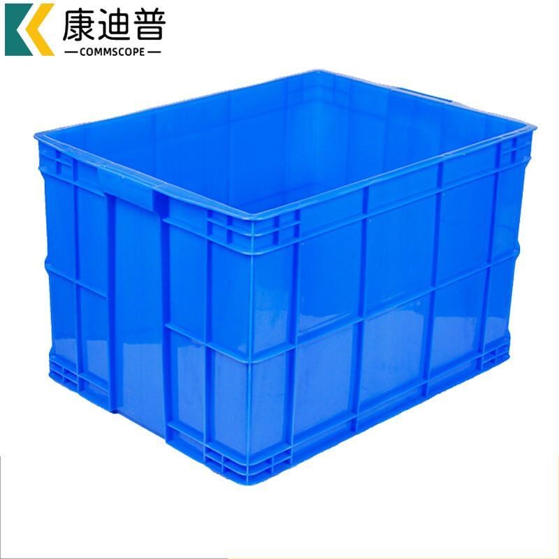 康迪普 周转箱工业长方形加厚胶框大号塑胶蓝色塑料箱厂家600-400