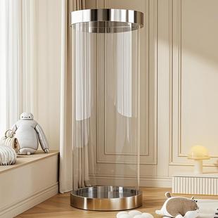 化妆品空瓶收纳桶大容量美容院专用圆筒透明圆柱桶瓶瓶罐罐展示架