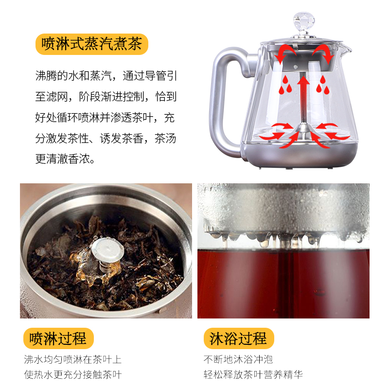 中式茶吧机家用全自动实木立式冷热饮水机煮茶器一体式智能茶水柜