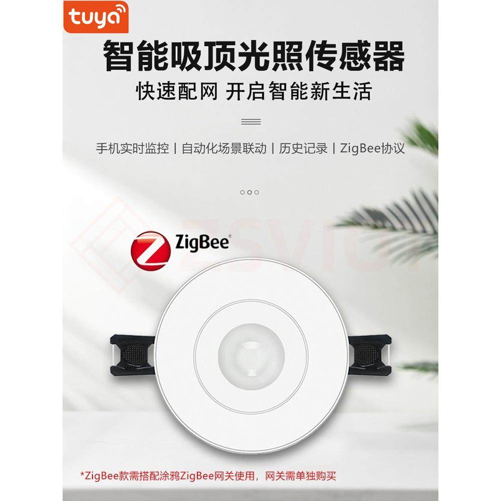 图雅Zigbee智能吸顶灯照明传感器全屋智能自动化场景联动开关灯,电子/电工,智能环境系统,淘宝优惠券,粉丝福利购,淘宝优惠卷